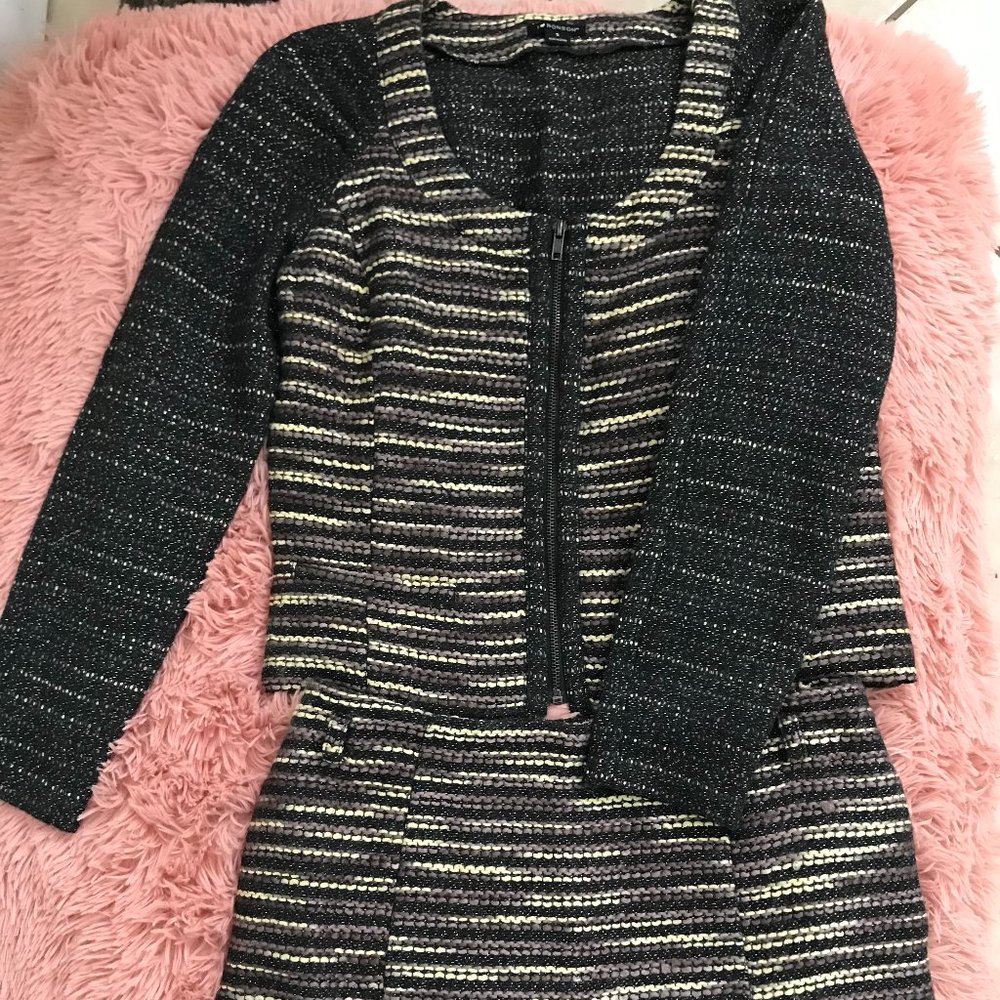 Plaid Pattern Tweed Blazer & Skirt | I heart Ronson